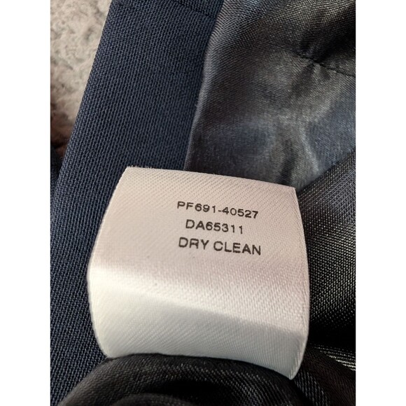 Pendleton Virgin Wool Button Up Blazer Women's 10 Navy Collared Preppy Size 10P - Picture 8 of 10